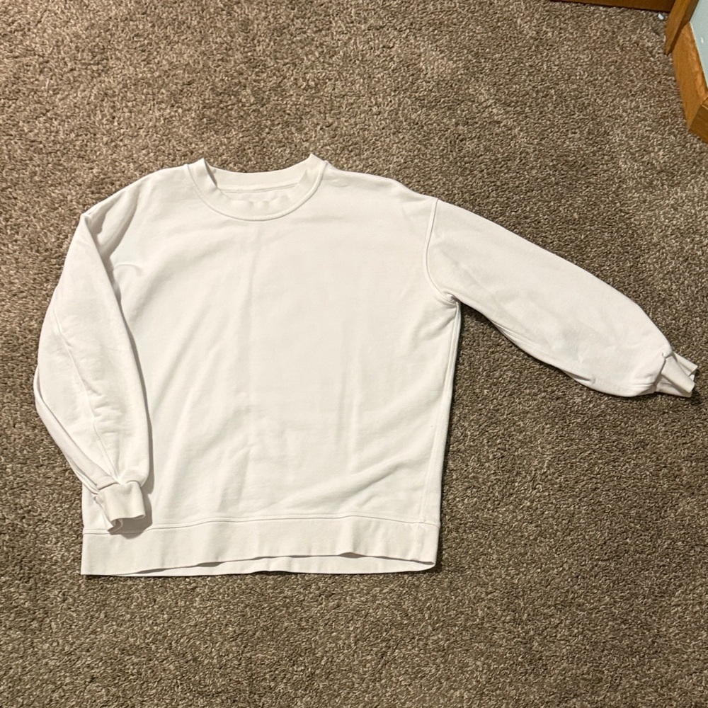 Lululemon White Crew Neck